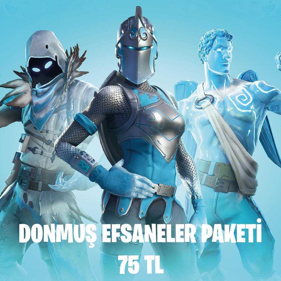 Fortnite donmuş efsaneler paketi
