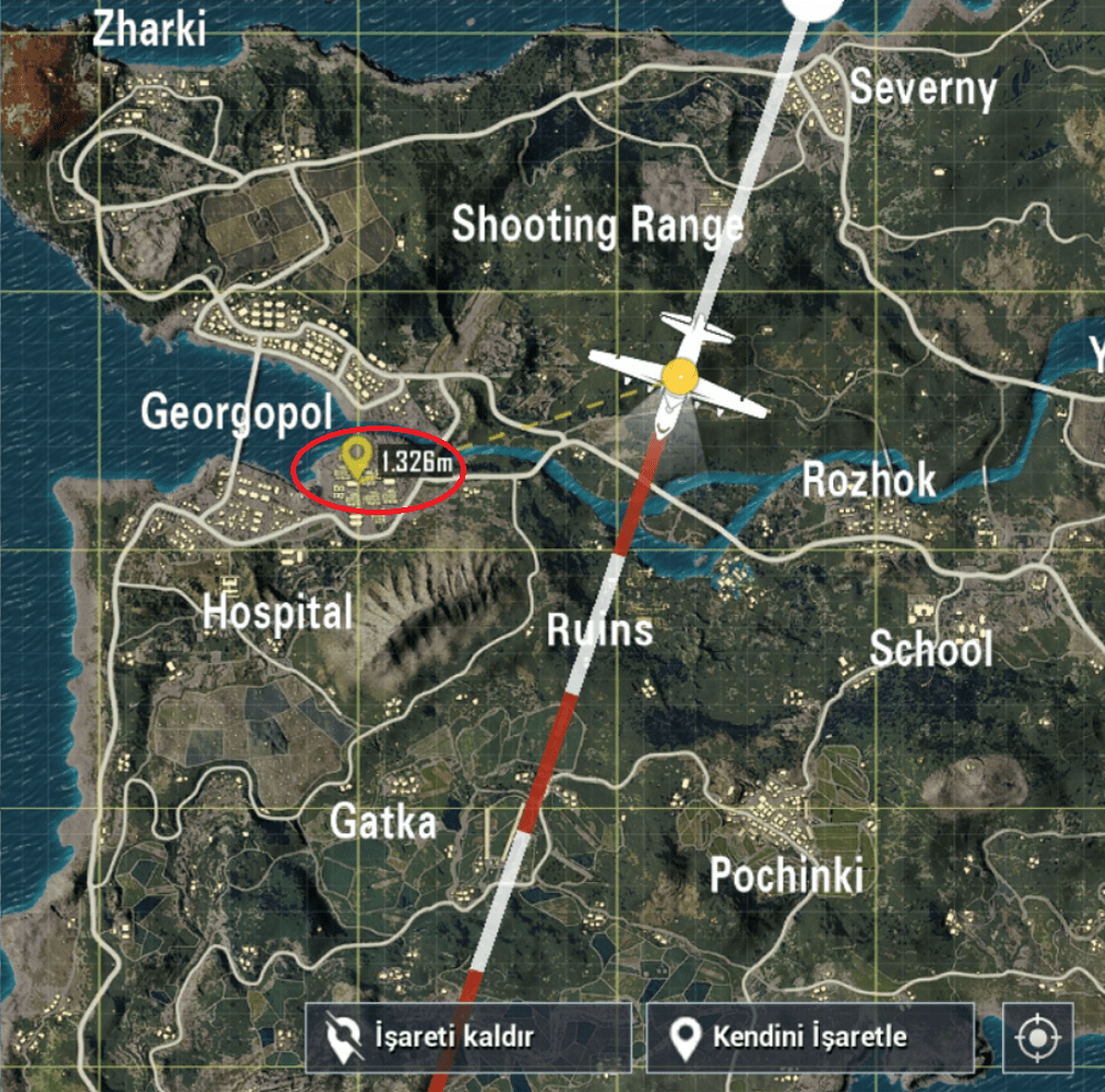 PUBG Şahin Yerleri