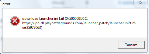 PUBG Lite "Download launcher ini fail" Hatası - Çözümü