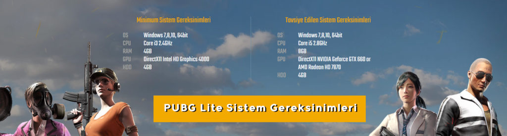 PUBG Lite Sistem Gereksinimleri