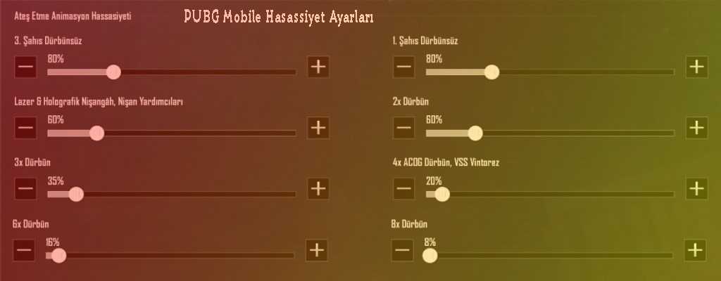 PUBG Mobile Hassasiyet Ayarları 2020: Ateş Etme Animasyon Hassasiyeti