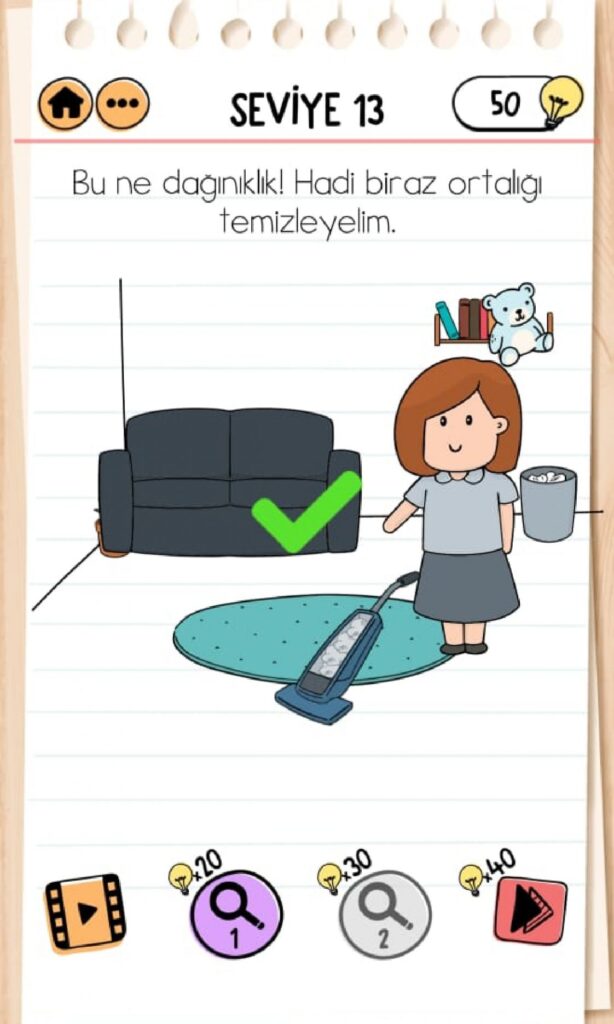 Brain Test 2 Cevapları: Bizim Aile - Seviye 13