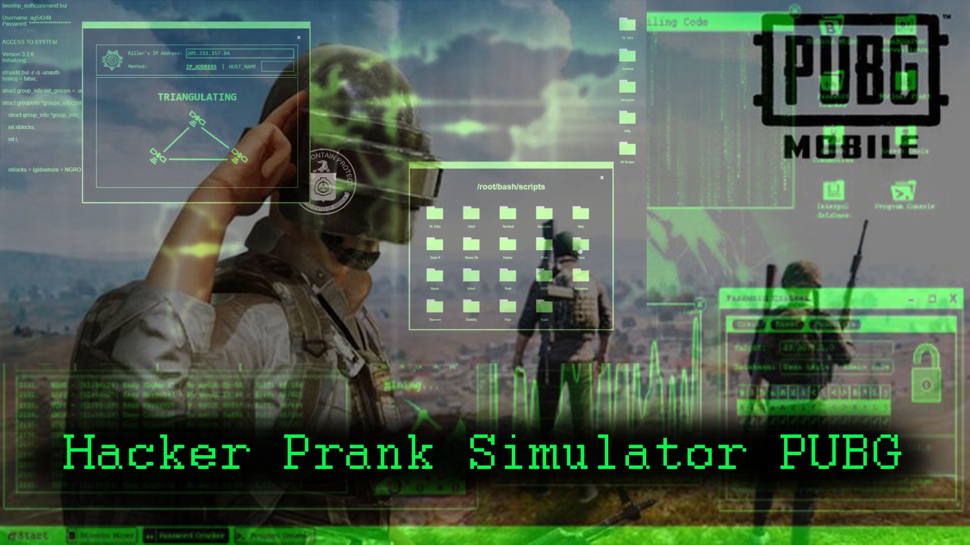 Hacker Prank Simulator PUBG.