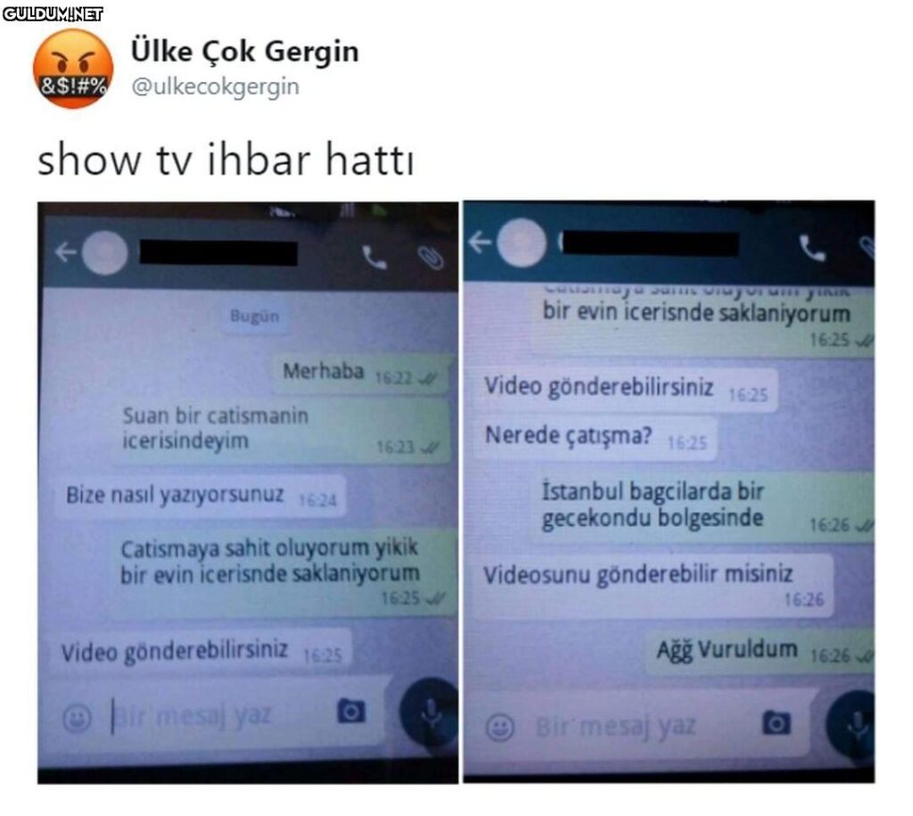 Show Haber Whatsapp İhbar Hattı Numarası