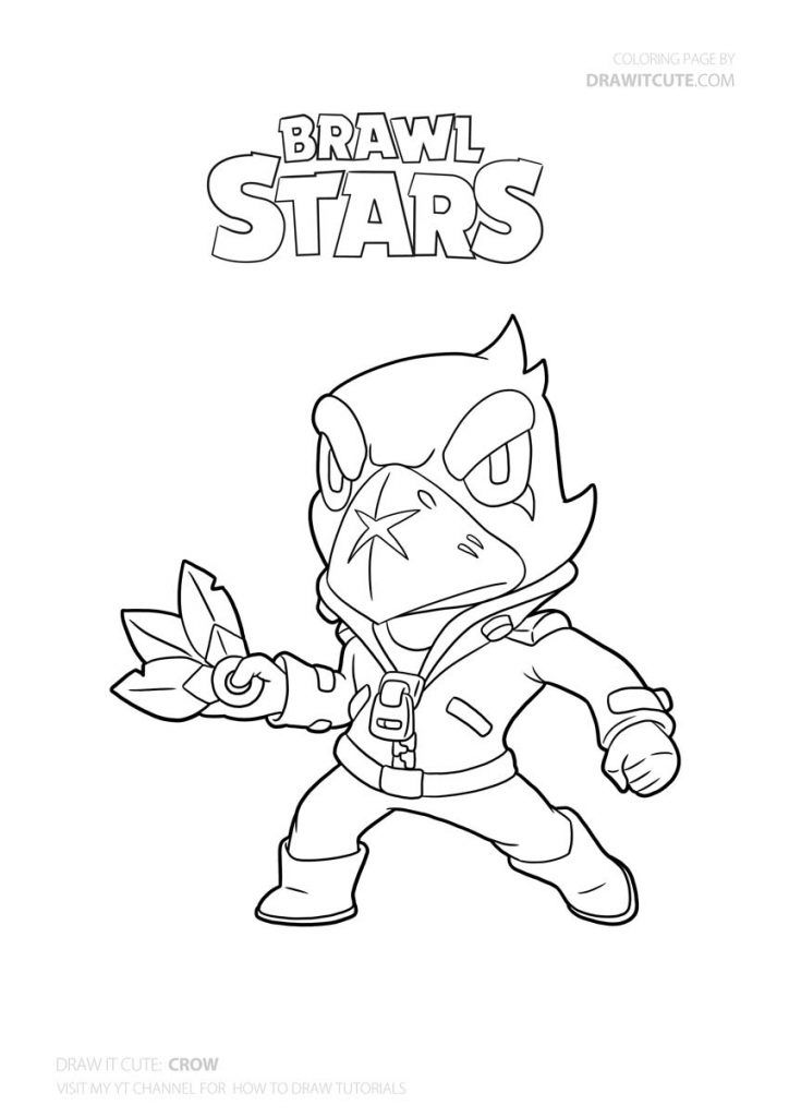 Brawl Stars Karakterleri Boyama: CROW