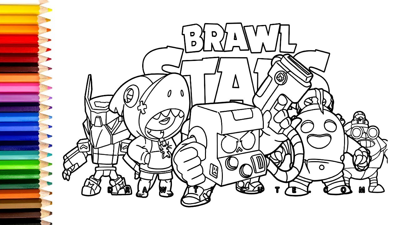 Brawl Stars Karakterleri Boyama Oyunu