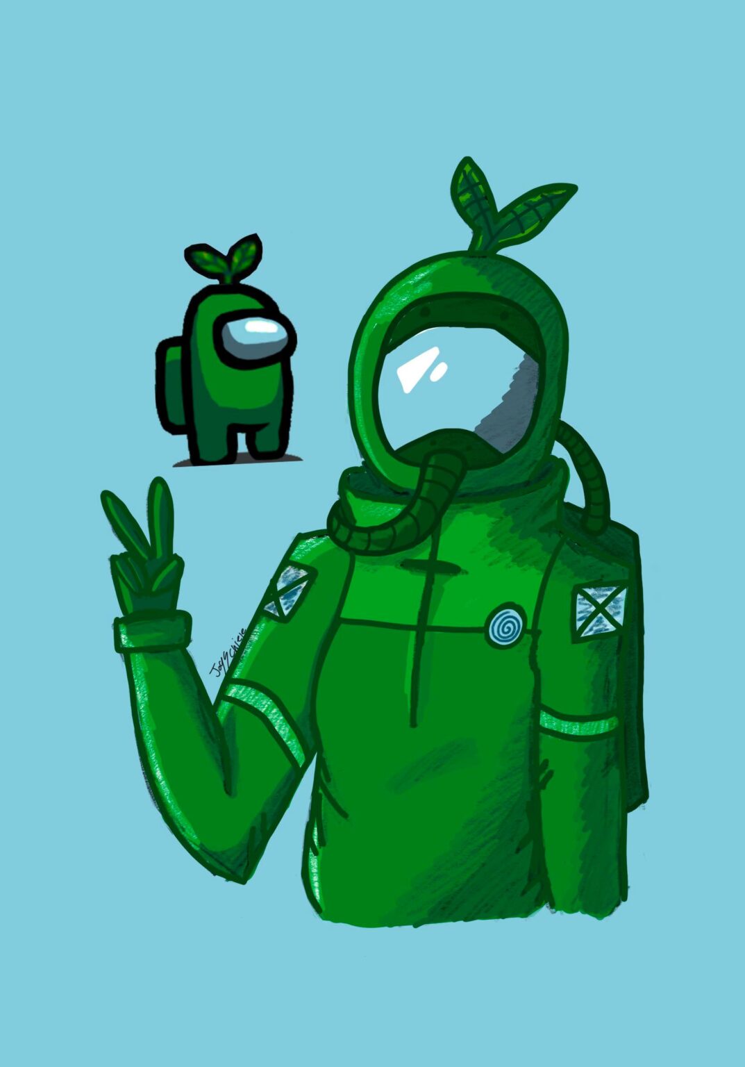 Among Us Çizimi Siber Star / Teknoloji Oyun Android Steam