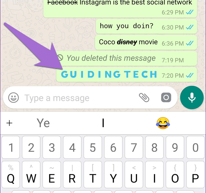 WhatsApp Yazı Stilleri