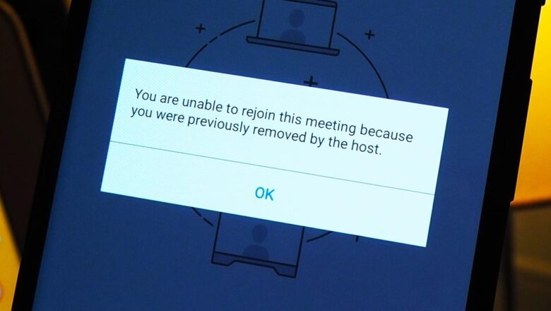 You are unable to rejoin this meeting because you were previously removed by the host Ne Demek?