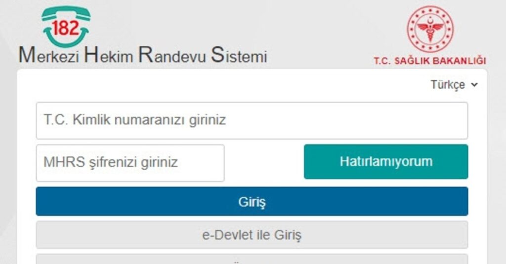 Sistem Hatası Yüzünden MHRS ye Giremiyorum