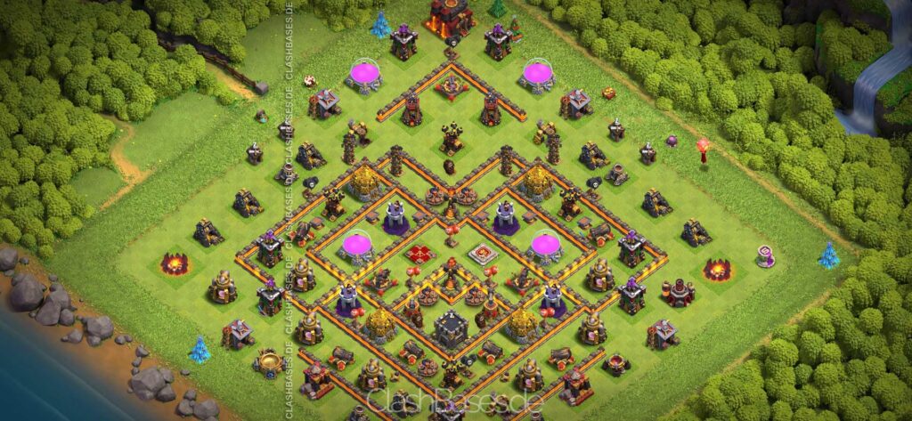 Clash of Clans Köy Düzenleri 2021 - Belediye Binası Seviye 10