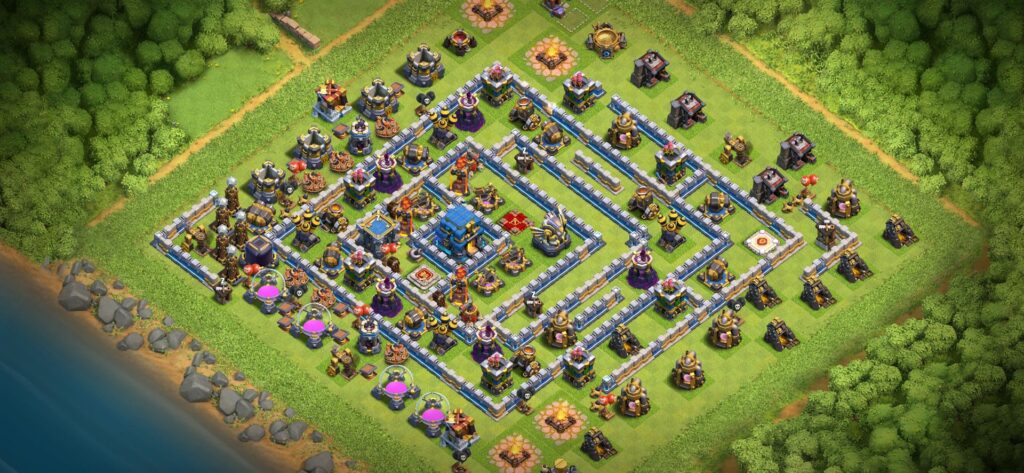 Clash of Clans Köy Düzenleri 2021 - Belediye Binası Seviye 12