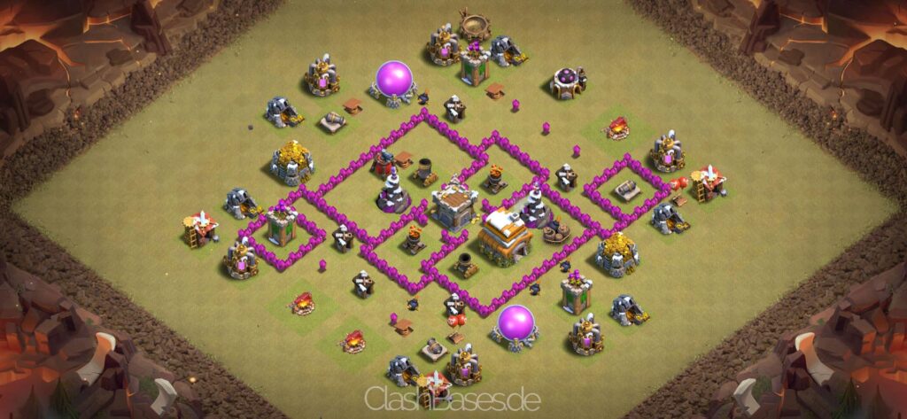 Clash of Clans Köy Düzenleri 2021 - Belediye Binası Seviye 6