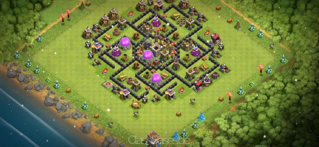 Clash of Clans Köy Düzenleri 2021 - Belediye Binası Seviye 8