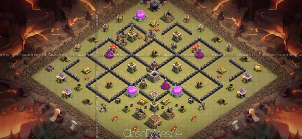 Clash of Clans Köy Düzenleri 2021 - Belediye Binası Seviye 8