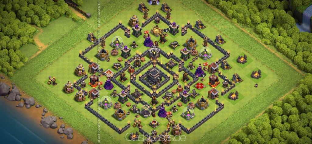 Clash of Clans Köy Düzenleri 2021 - Belediye Binası Seviye 9