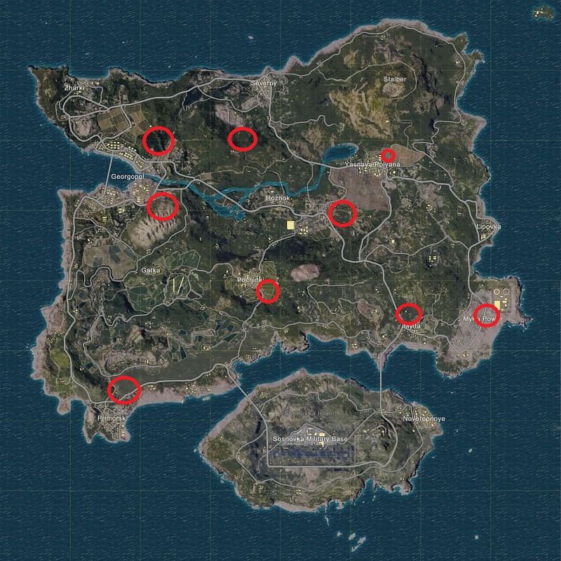 PUBG Mobile Erangel Godzilla Titan Yerleri  Nerede?