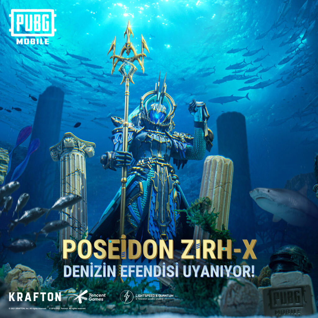 PUBG Mobile Poseidon Zırh-X Seti Bedava Al