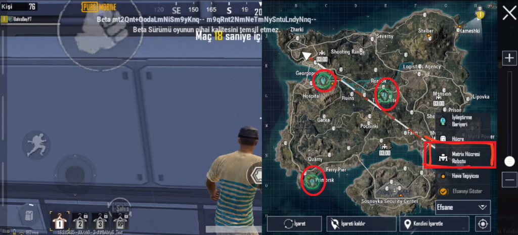 PUBG Mobile Bitki Tehdidi Robot Yerleri (Hangi Haritada?)