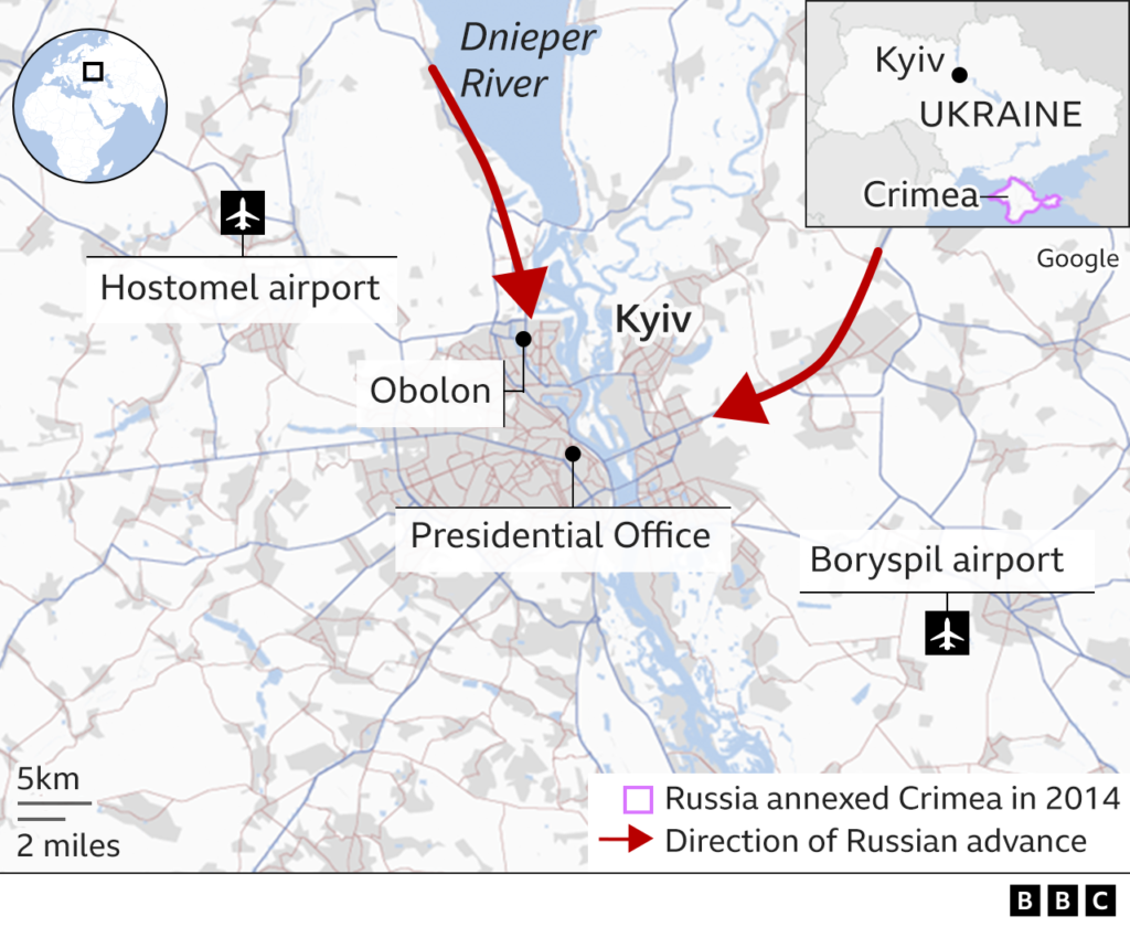 Rusya Ukrayna Savasi Son Durumu Harita kiev