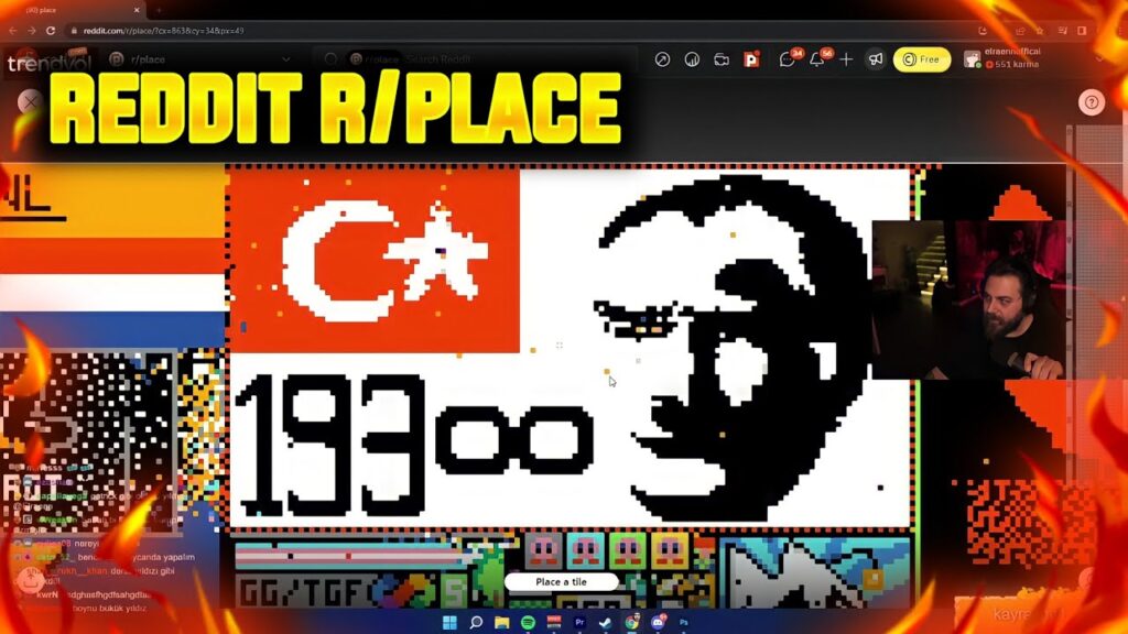 Reddit R/Place Giriş -  Oyna