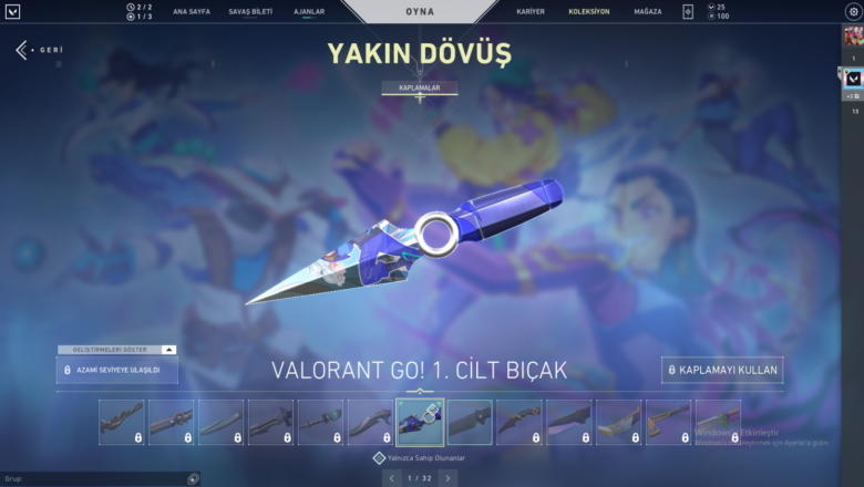 Valorant Go 1 Cilt Bıçak Kaç VP? (Kaç TL?)