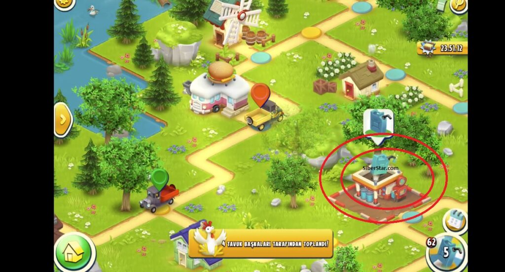 Hay Day Yakıt Çarkı Nerede?