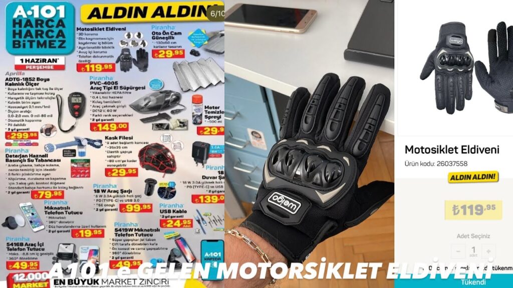 A101 Motorcu Weigo Motosiklet Eldiveni Fiyatları Kaç TL? - Yorumları