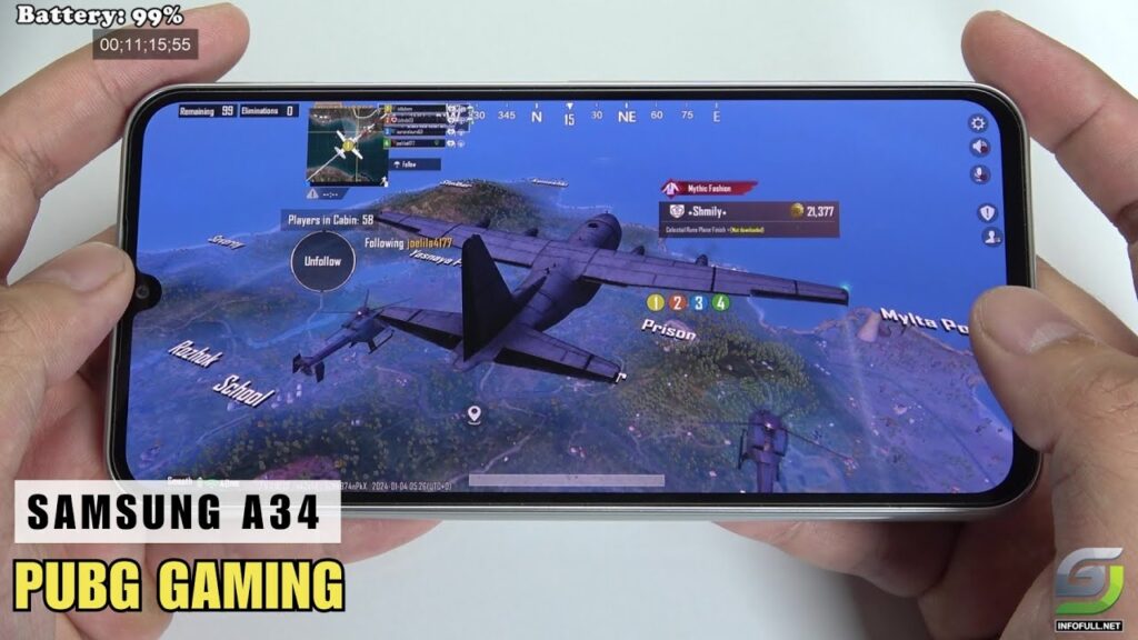 Samsung A34 PUBG Mobile Kaç FPS Veriyor? 2024